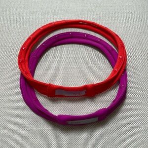 2 Zella Headbands orange and fuchsia NWOT